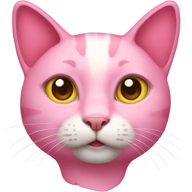 Pink cat  emoji