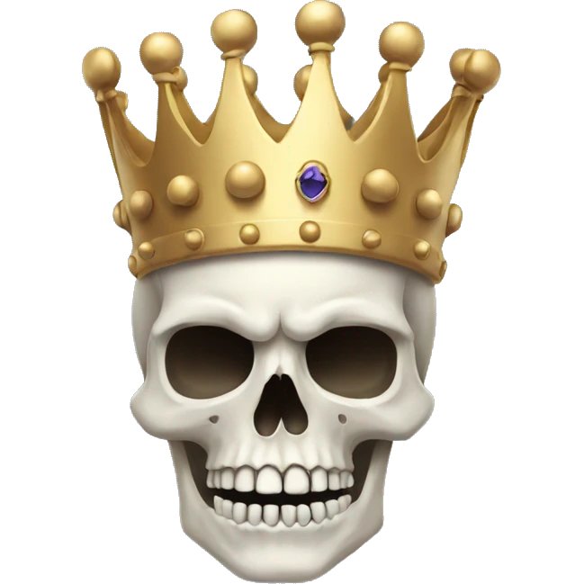 skull with crown emoji