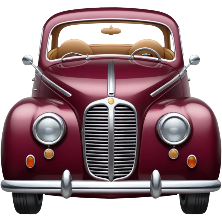 burgundy old car emoji
