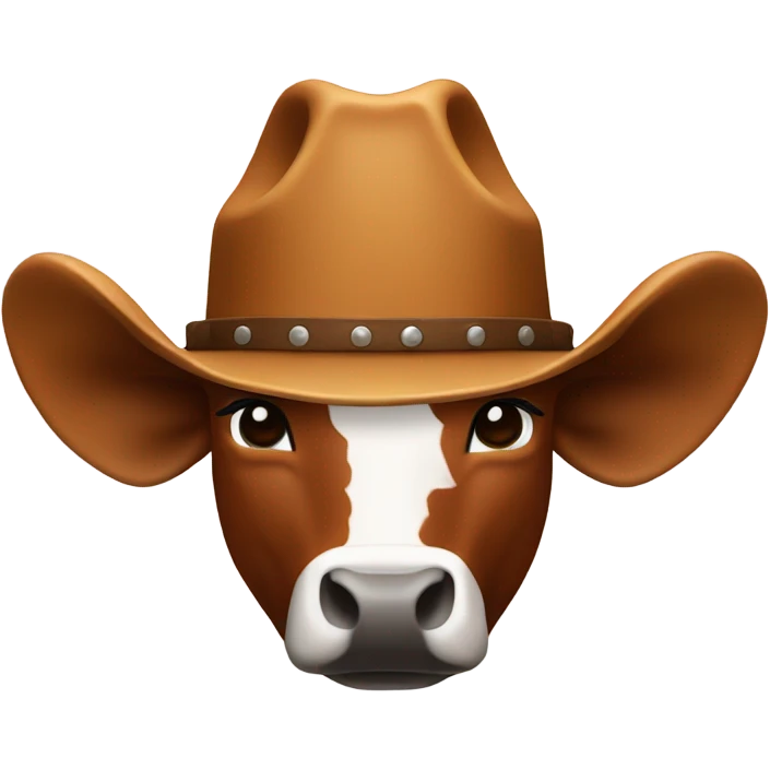 Texas Longhorn with cowboy hat emoji
