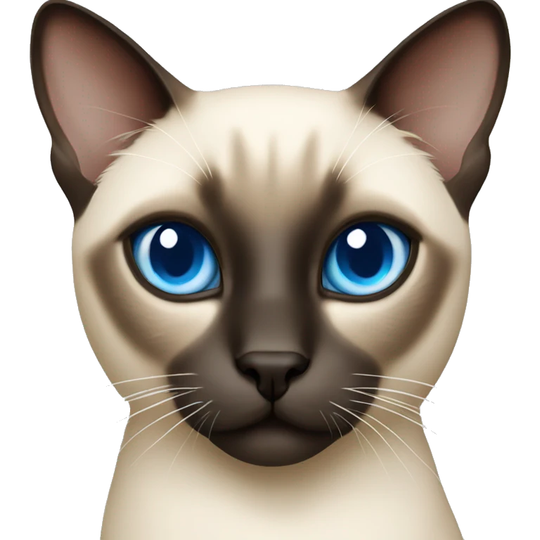 siamese cat with blue eyes emoji