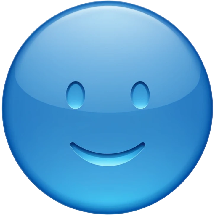Pastille bleue avec une validation à l’intérieur emoji