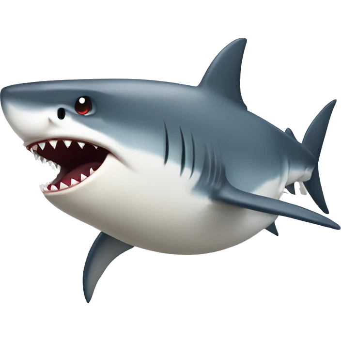 Angry shark emoji