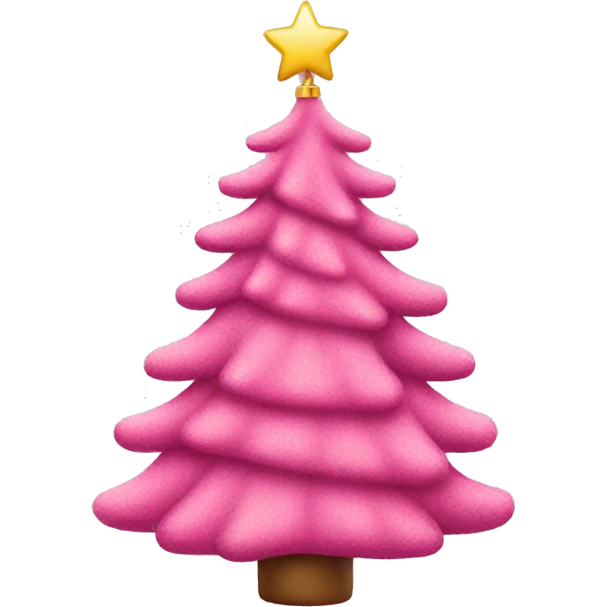 pink christmas tree emoji