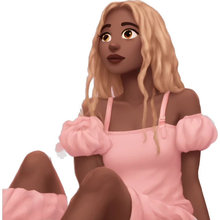 Aesthetic girl morning emoji