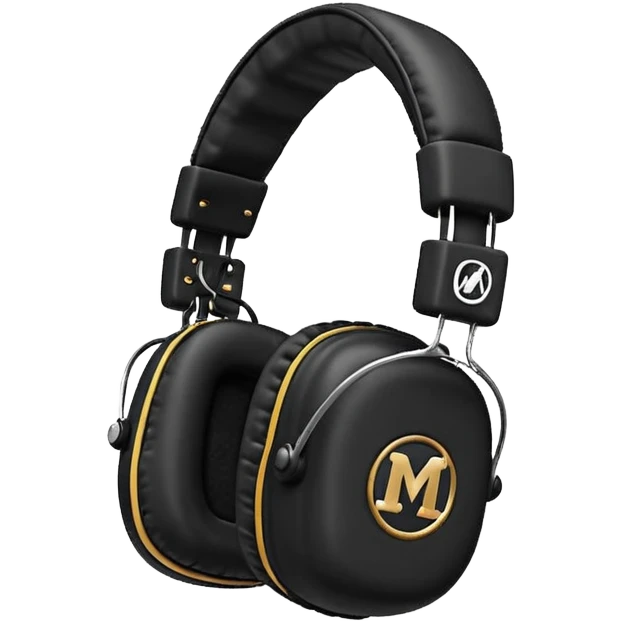  сгенери иконку накладных наушников в стиле Marshall.

Узнаваемая форма квадртаных чашек Marshall, аккуратные швы, мягкие амбушюры, прочное оголовье.
Логотип Marshall на чашках, выполненный в фирменном стиле.

 emoji