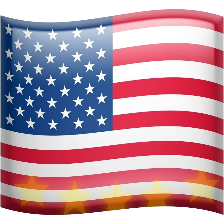 پرچم آمریکا ۹ستاره emoji