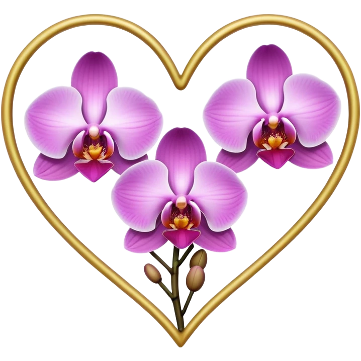 Orchid heart emoji