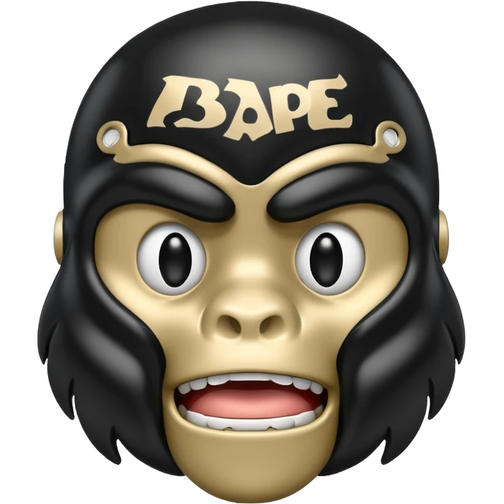 Сделай логотип Bape emoji