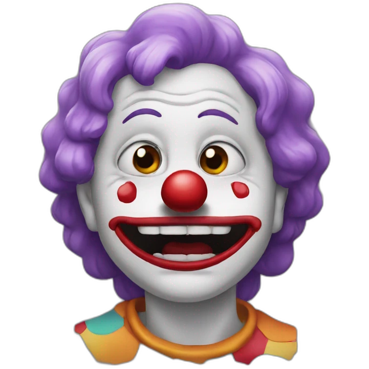 Crying clown emoji