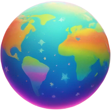 Lisa Frank planet ￼ emoji