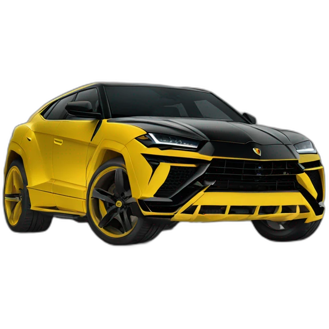 Yellow Lamborghini Urus  emoji