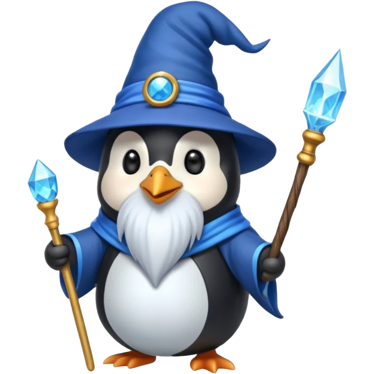 Penguin Wizard emoji
