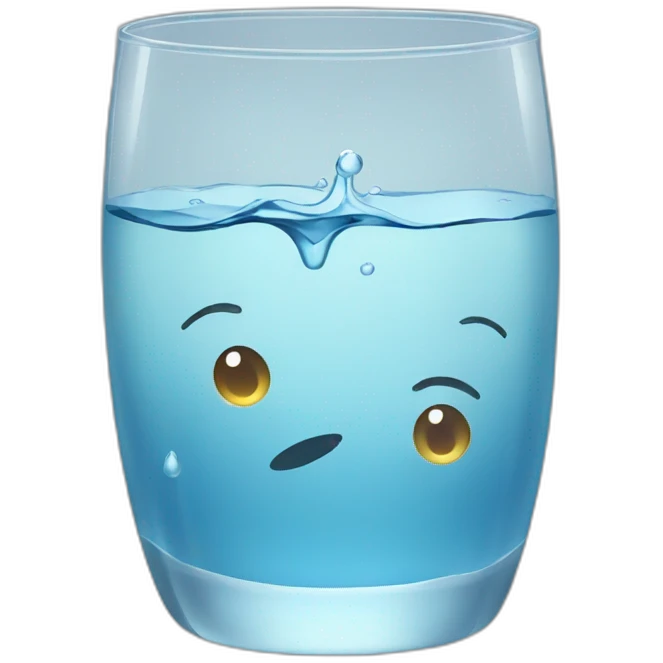 water in glass emoji
