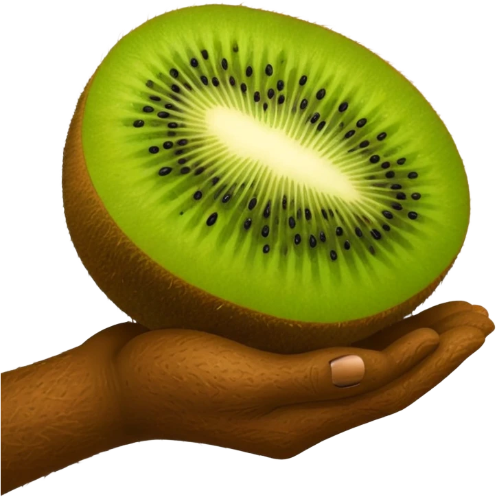 Kiwi skin hand promise emoji