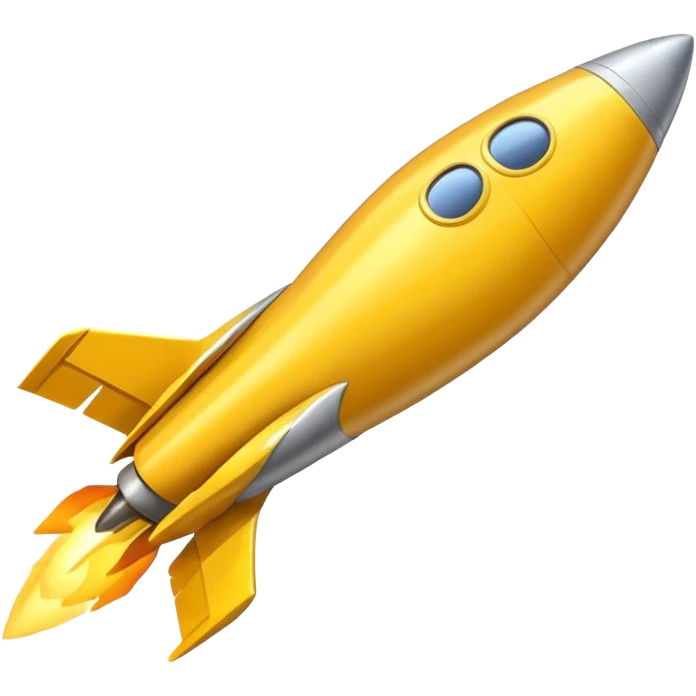 yellow rocket emoji