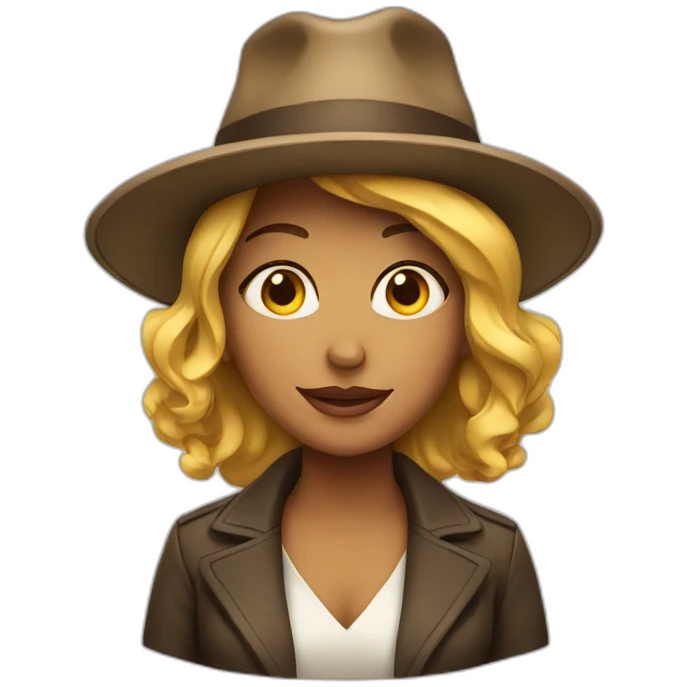 Woman with hat emoji