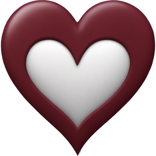 Maroon heart emoji