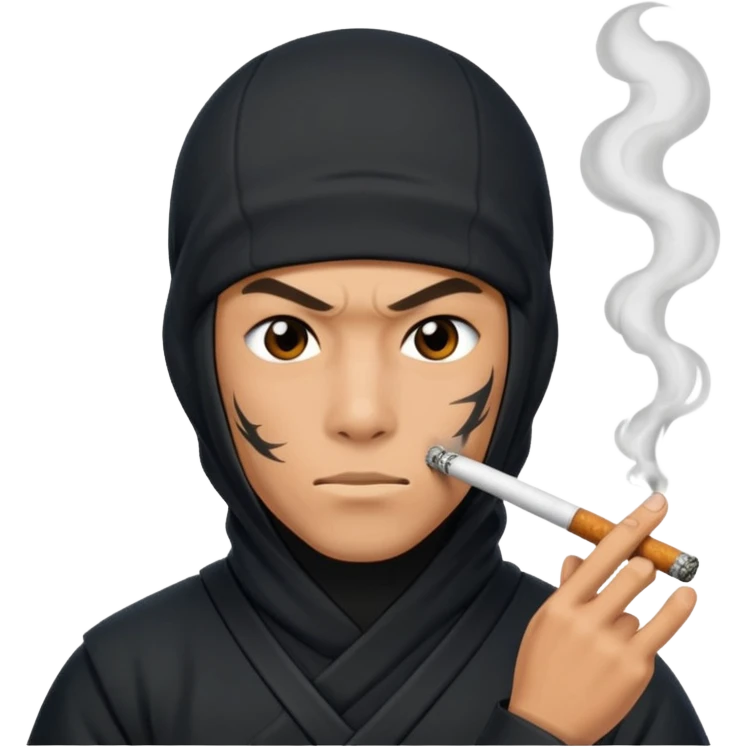 Ninja fumando emoji