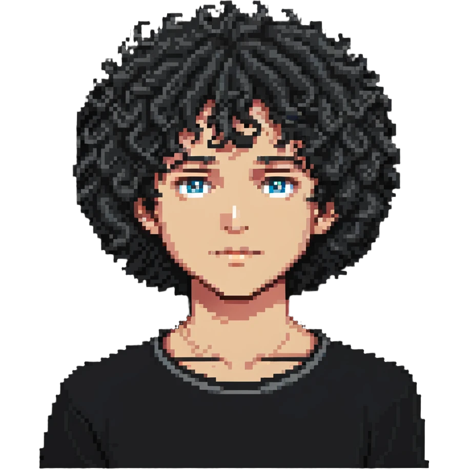 curly hair boy emoji