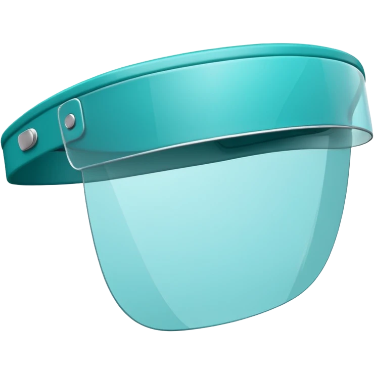 Sun Visor,teal emoji