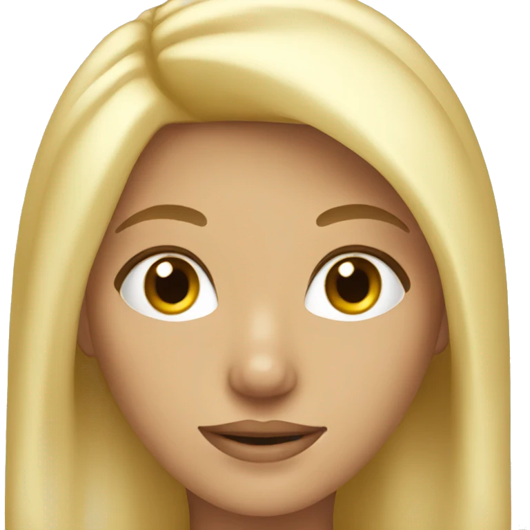 Blonde pretty girl emoji