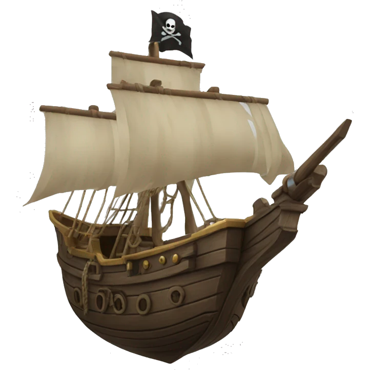 pirate boat canon emoji