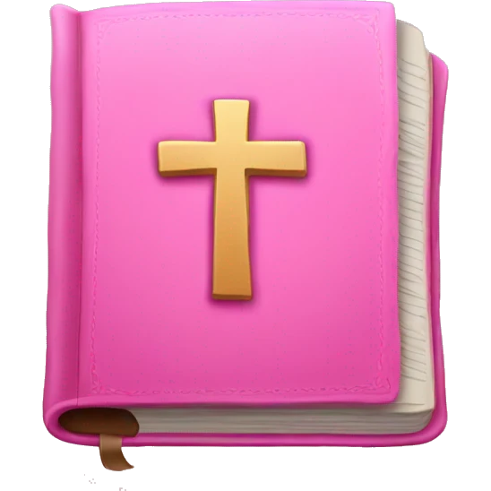 pink bible emoji emoji