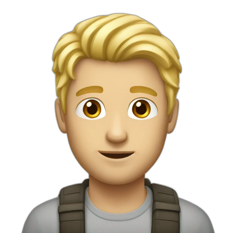 Homme-blond-pendu emoji
