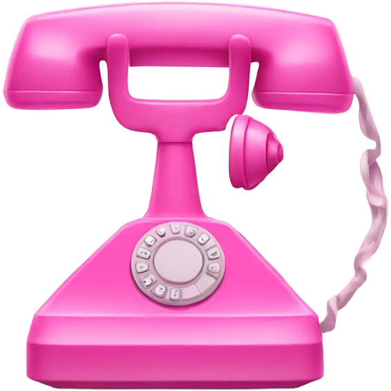 Pink phone  emoji