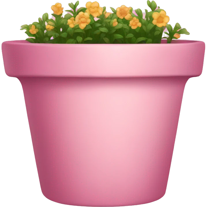 pink flower pot emoji