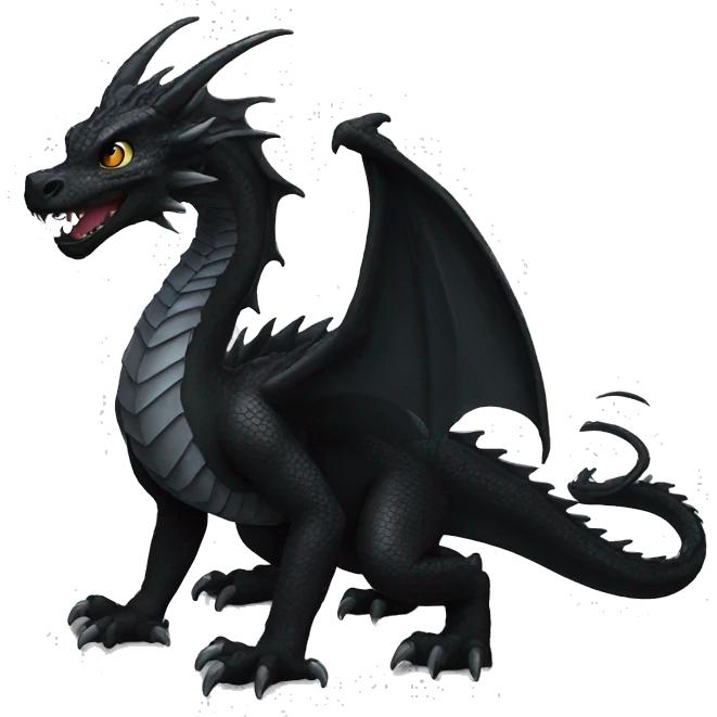 black dragon emoji