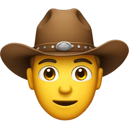 an RD2 emoji with an hat cowboy emoji