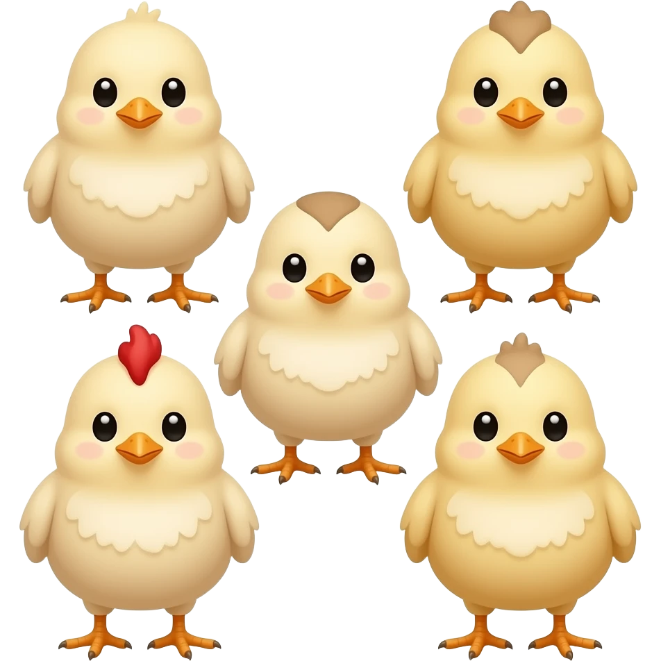 5 chicks emoji