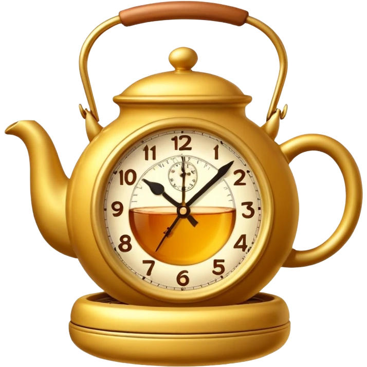 Clock that tea emoji