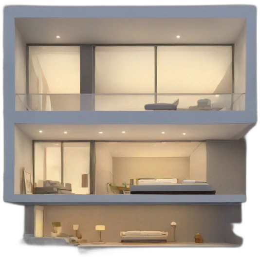 contemporary modern house emoji