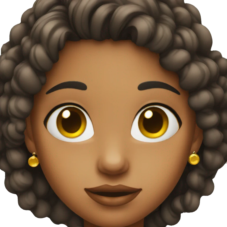 girl with earrings emoji