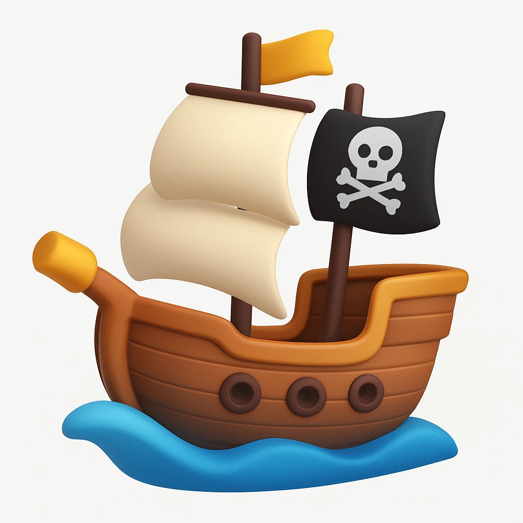 pirate ship emoji