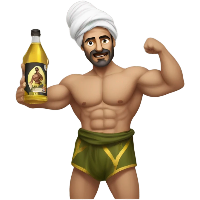 Turkish oil wrestler  emoji
