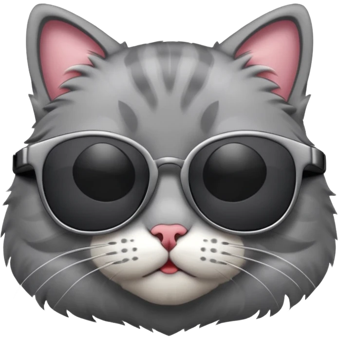 Cat wearing sunglasses emoji