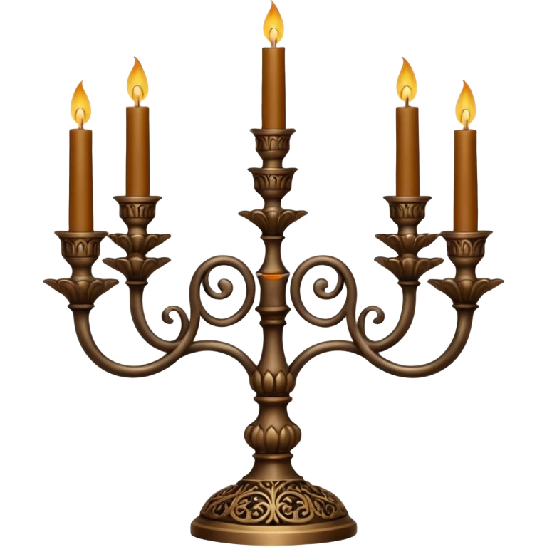 Gothic autumn candelabra emoji