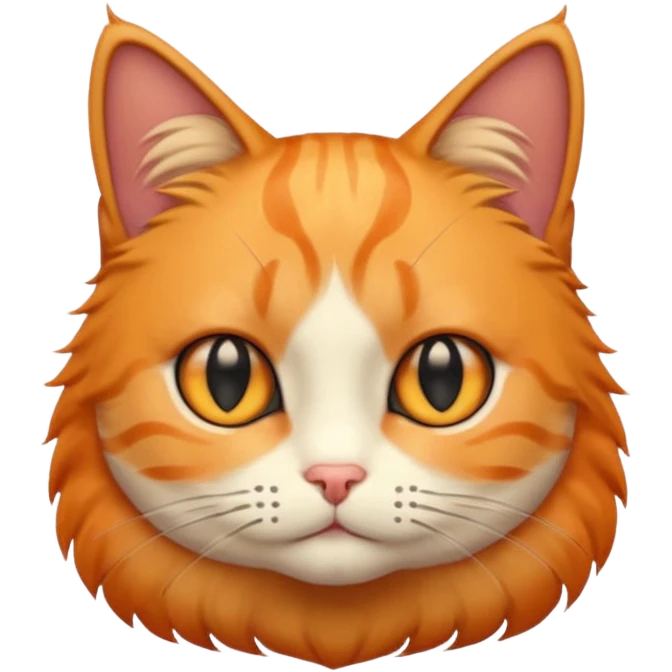 cat with centre-part black toupee emoji