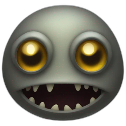 Creature lurking in the dark emoji