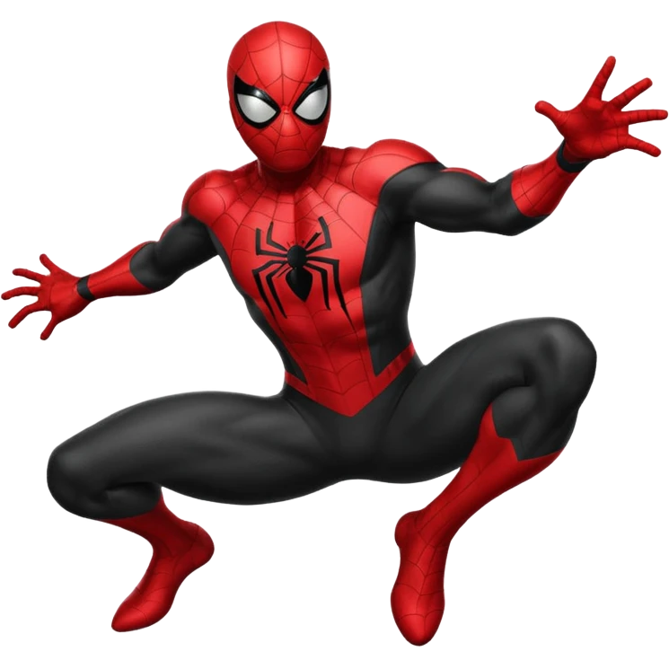 black spider man emoji
