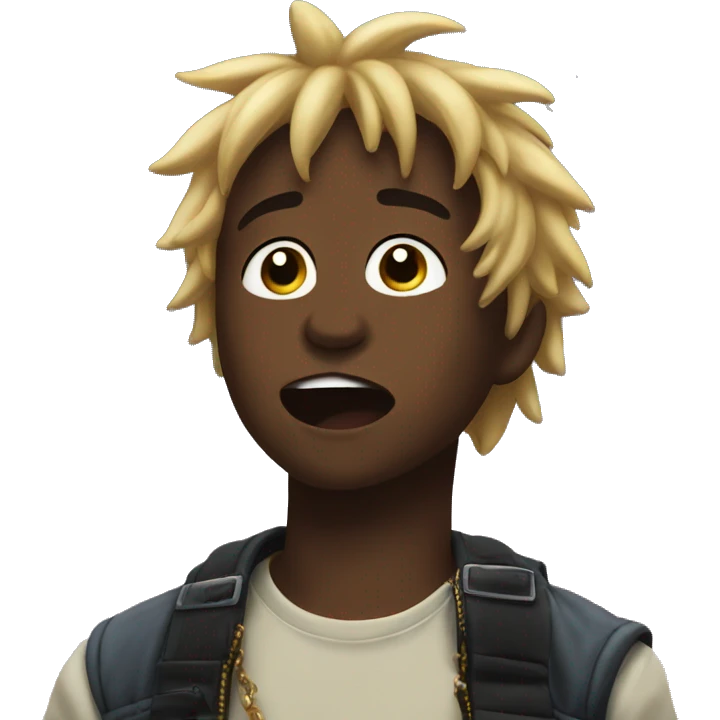 Lil uzi looking up to the sky emoji