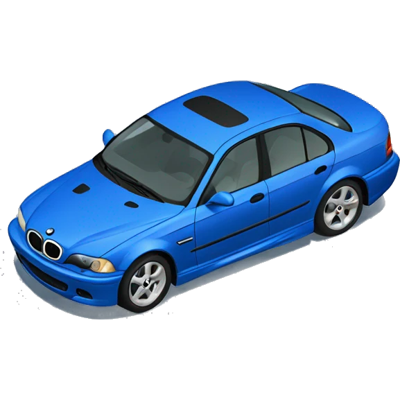 Blue e46 sedan emoji