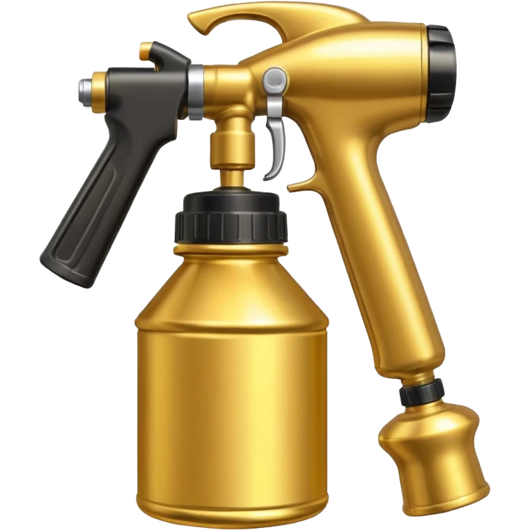 Golden paint Sprayer can emoji