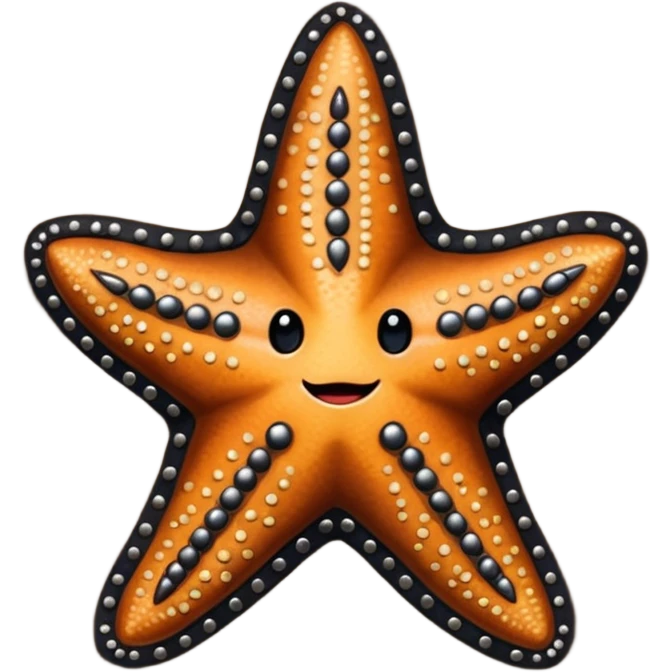Starfish in leather fetish wear emoji