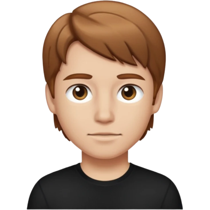 8-BitRyan with light brown hair, black shirt emoji