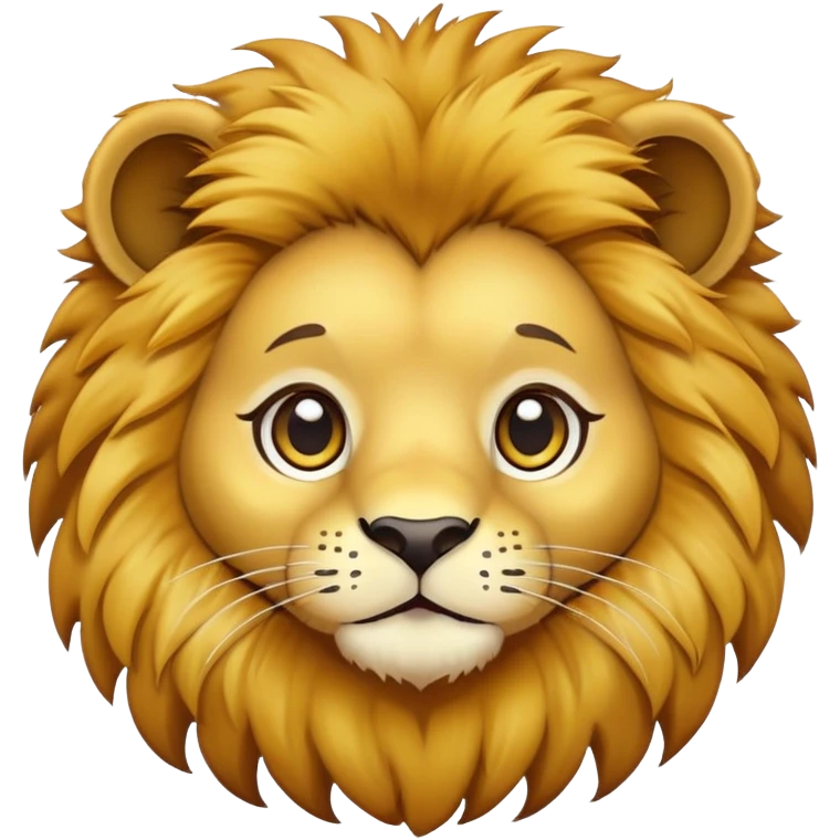 A cute lion! emoji